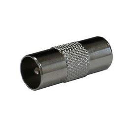 electrosmart® Metal Male Coax Plug to Male Coax Plug Coaxial Aerial TV Connector/Coupler ~ Suitable for connecting 2 Female Coax Cables together or as a gender changer (5)