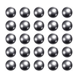 sourcing map 120pcs Precision Balls 9mm Diameter Carbon Steel Ball for Bearings, Silver