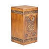 ARRAWIS Hand-Engraved Wooden Urns for Human Ashes Adult - Hummingbird