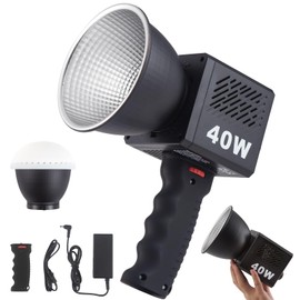 M60 Handle LED Video Light with Soft Box Protable Mini COB LED Bi-Color 2500-8500K CRI≥95 TLCI≥97 Built-in 3400mAh Battery Photo Studio Lights Vlog Shoot Fill Lighting 8 Scenes (M60 Handle lamp)