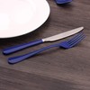 Blue Silverware Set, Bysta 20-Piece Stainless Steel Flatware Set, Kitchen