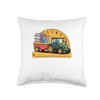Back to School Tractor Farm Boys Throw Pillow