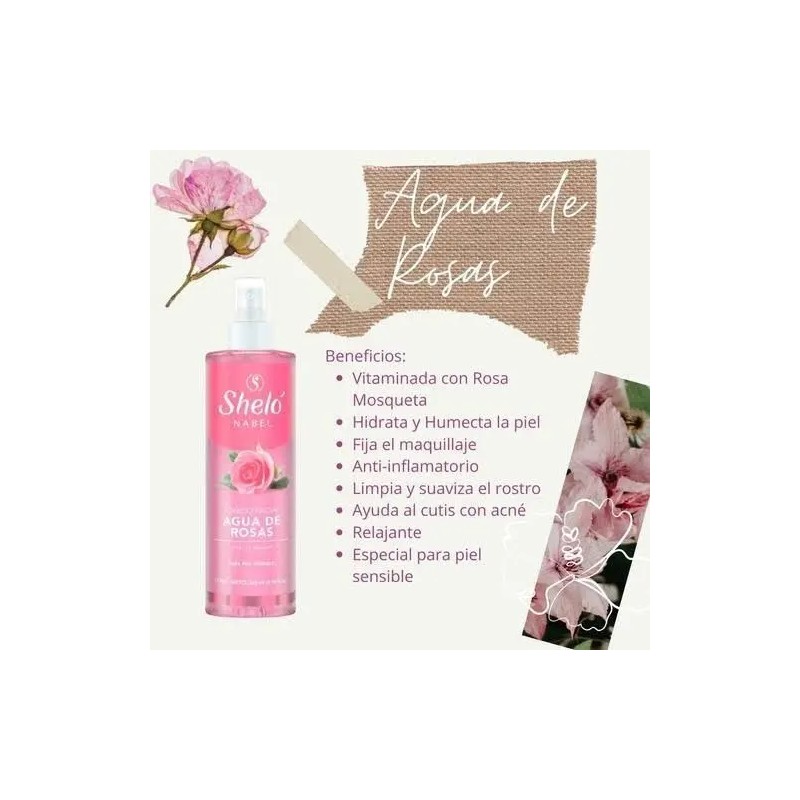 Tónico Facial Agua Rosas Mascarilla Puntos Negros Colagn