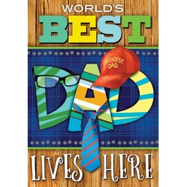 Best Dad Father's Day Garden Flag 12.5" x 18" Briarwood Lane
