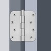 3 Pieces goldenwarm Satin Nickel Door Hinges 4 x 4