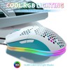 MAGIC-REFINER Wired Lightweight Gaming Mouse, 69g Ultralight Honeycomb Shell, RGB
