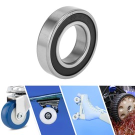 ACROPIX 60/28DDU Deep Groove Ball Bearings P0 28x52x12mm Lubricated Bearings Double Rubber Seal Black Silver Tone Scooter Skateboard Wheel