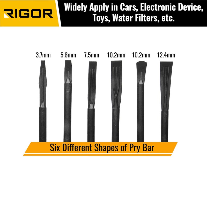 RIGOR 56001 Non-Marring Pick and Pry Bar Set, 6 PCS
