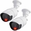 JUSTOP Dummy CCTV Cameras, 2x Fake Bullet Security Camera With