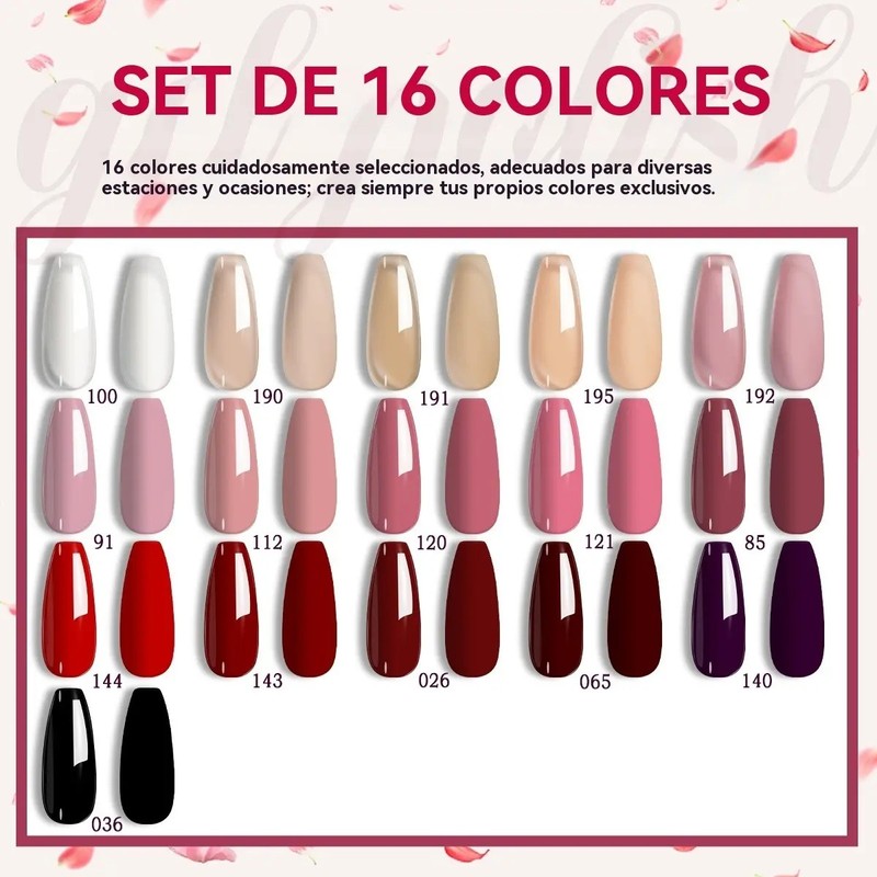 Kit De 21 Esmaltes De Uñas En Gel Tools De