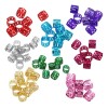 80 Piezas Dreadlocks Beads Filigree Tube Beads Para Cabello