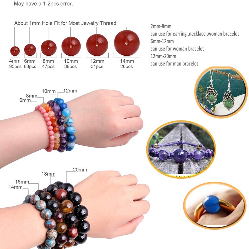 GEM-inside Natural 14mm Black Agate Beads Carved Golden Phoenix Unisex