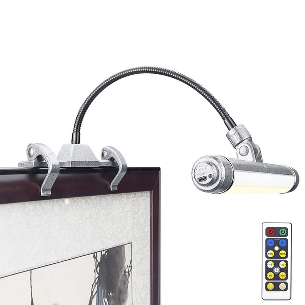 LUXSWAY Wireless Picture Frame Led Lighting,Rechargeable Art Display Lighting Clip