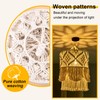 Dytabepl Hand Made Wall Tapestry Lampshade Bohemian Macrame Boho Handcraft