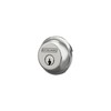 SCHLAGE B60N625 Deadbolt, Keyed 1 Side, Bright Chrome