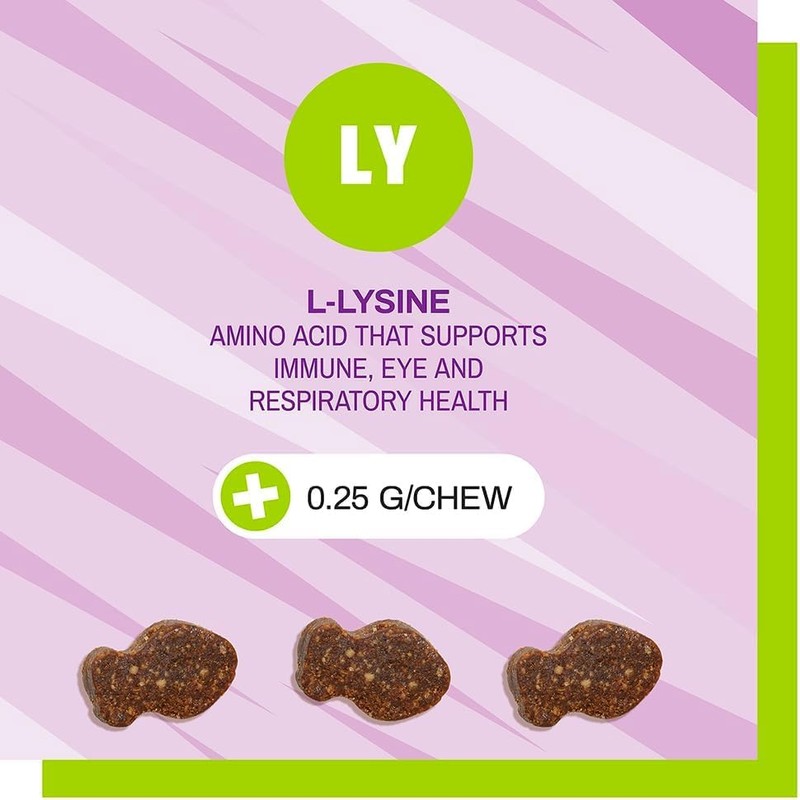 Pet Naturals of Vermont L-Lysine Fun-Shaped Chews for Cats