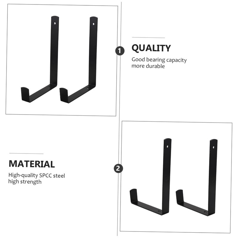 Levemolo 1 Pair Flowerpot Racks Wall Planter Hooks for Use