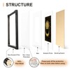 Patouque 11x14 Black Picture Frame, Wooden Photo Frames for Wall