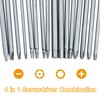 16pcs 1/4" Hex Shank 100mm/4 Inch Long Screwdriver Bit Sets,