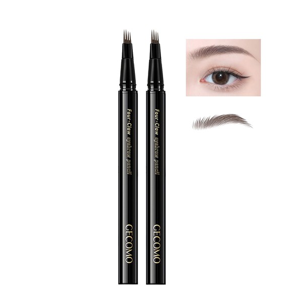 Qin Derdom Four Pose Water Eyebrow Pencil, Colored Waterproof Eyeliner