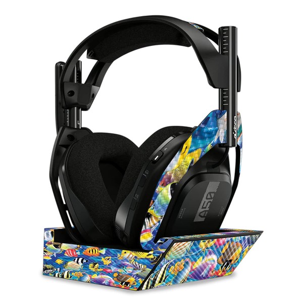 MightySkins Carbon Fiber Skin Compatible with Astro A50 Wireless Headphones