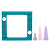 Ieron Adjustable Plastic Tassel Maker, Square Teal Tassel DIY Tool,