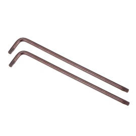 uxcell T15 Anti Tamper Proof Torx Star Key Bit Wrench, L-Shape 4.06-inch Long Arm, S2 Steel 2 Pcs