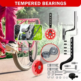 HAWENS Kids Bike Training Wheels - Universal Stabilizer Kit for 12-20 Inch Bicycles