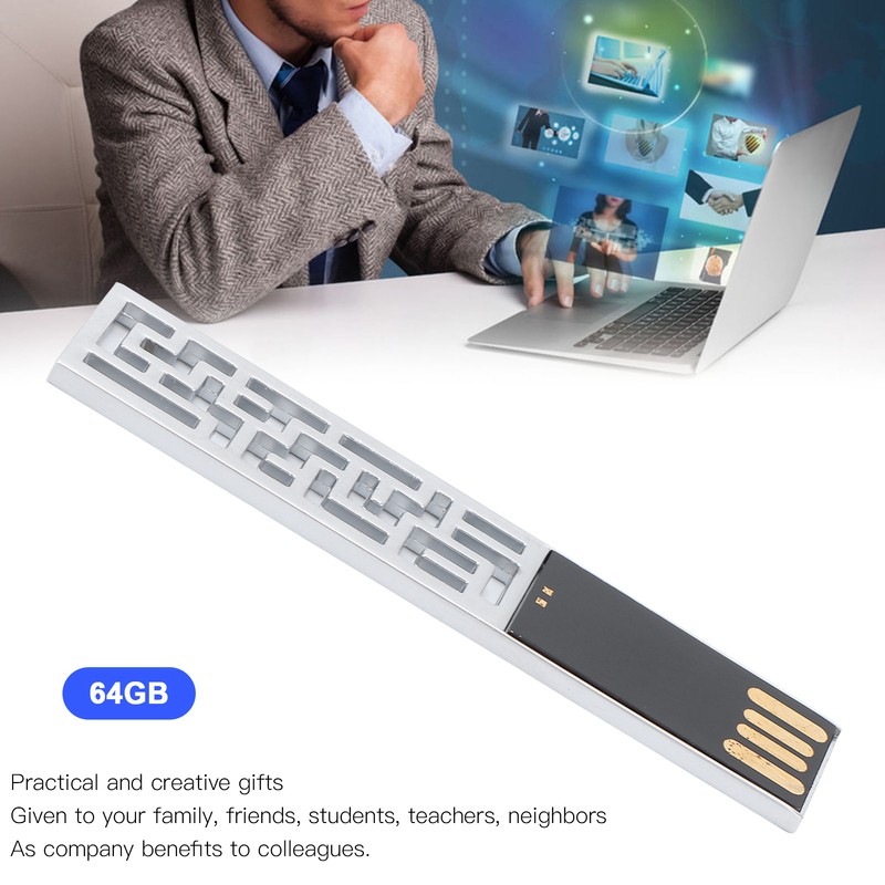 USB Flash Disk Portable Waterproof Metal 2.0 Drive Storage Memory