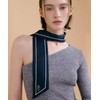 Abinafelru Abinafer Long Twilly Silk Scarf - Navy