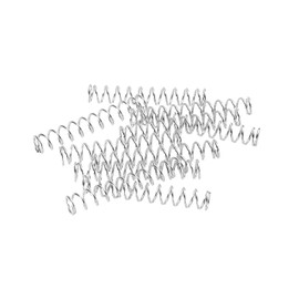 PATIKIL Guitar Single Coil Pickup Height Spring 4.8x25mm for Bass and Guitar Pickguard Mount, Silver Tone, 10pcs