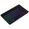 10 inch Wireless BT Keyboard Ultra-thin Rechargeable BT Keyboard Three-system