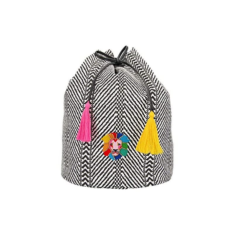 Depesche TOPModel 10977 Backpack with Drawstring, Black and White, Approx.