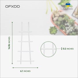 Trellis for Climbing Plants Indoor - Plastic Plant Trellis, 10 Pcs - Small Trellis for Potted Plants - Lattice for House Plant, Flower, Vegetable