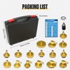 Brake Fluid Bleeder Adapter Kit 17PCS Master Cylinder Bleeder Kit