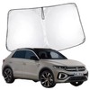 Oricarmes Volkswagen T-Roc Sunshade for Windshield Tea Lock, For Sleeping