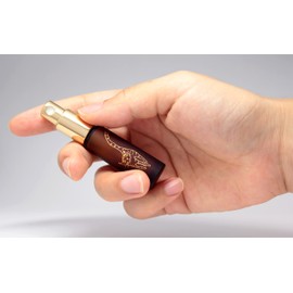 Purse Glass Atomizer Color Frosted Kitten 1813 Brown Gold [Hiro Common Atomizer]