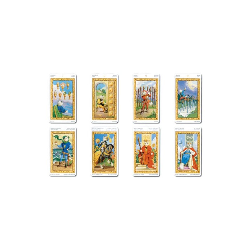 Tarot of White Cats Tarot Cards, Includes Japanese Pocket Manual