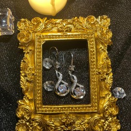 Ysingst Silver Dangle Earrings, Shinging Drop Earrings Stunning Jewelry for Women Girls Friend Bridal Gift Birthday Wedding Engagement Party Christmas Valentines, Silver (YSE0001)