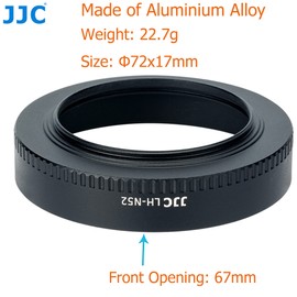 Nikkor Z 28mm f2.8 Lens Hood, Z 28mm Lens Hood, Nikkor Z 40mm Hood, JJC LH-N52 Metal Aluminium Alloy Hood Shade, Compatible with Nikon Nikkor Z 28mm f/2.8 / Z 28mm f/2.8 (SE) / Z 40mm f/2 Lens