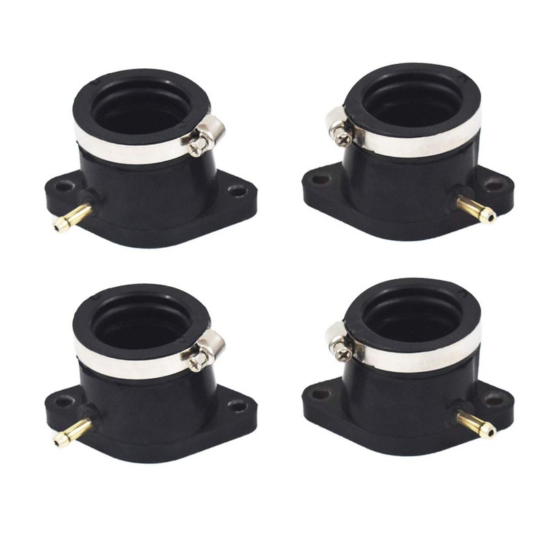 WFLNHB Carburetor Intake Boot Joint Carb Holder with Hose Clamps