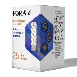 Glykemia FORA6 Test Strips - Box of 25 Strips in Foil
