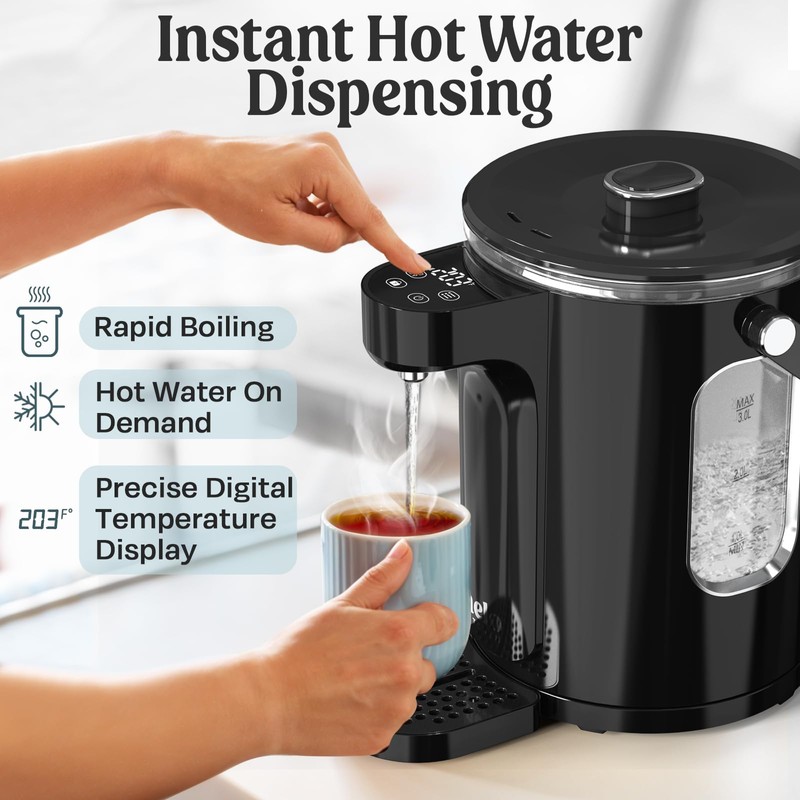 NELO Instant Hot Water Dispenser – 3L Electric Kettle, Hot