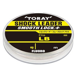 TORAY Shock Leader, Smooth Lock Plus, 147.6 ft (45 m), 4LB/0.8, Natural