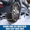 Snow Chains for Car, SUV, Pickup, Truck, Adjustable Portable tire