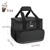 Trunab Reusable 6 Cups Drink Carrier for Delivery with Adjustable