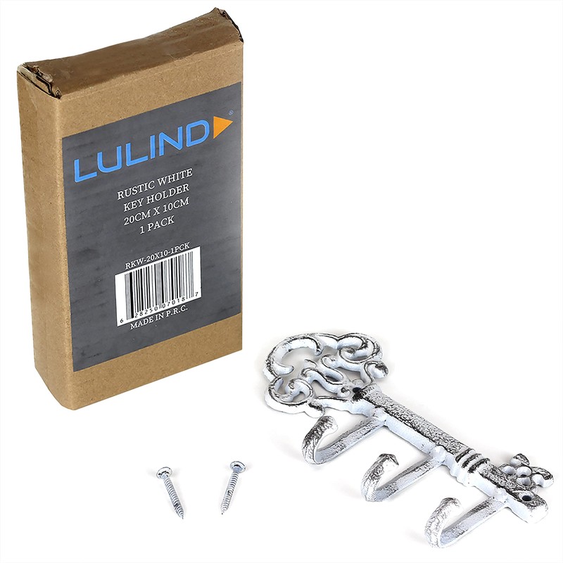 LULIND - Wall Mounted Rustic Key Holder (Vintage Cast Iron)