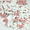ABOOFAN 50pcs Christmas Painting Button Wooden Crafts Buttons Christmas Doll