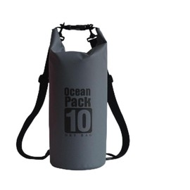 Orvifuly Floating Waterproof Dry Bag Backpack 5L/10L/20L, Roll Top Sack for Kayaking, Rafting, Boating, Swimming, Camping, Hiking, Beach, Fishing (Gray, 10L)