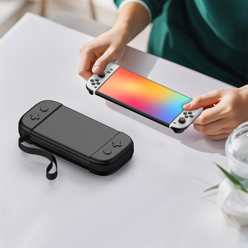 Switch 2ケース バッグ 収納バッグ 薄型 衝撃吸収 撥水表面 ゲームカード 12枚収納 落下試験済み